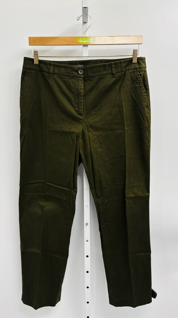 Talbots Pants Straight Green 16