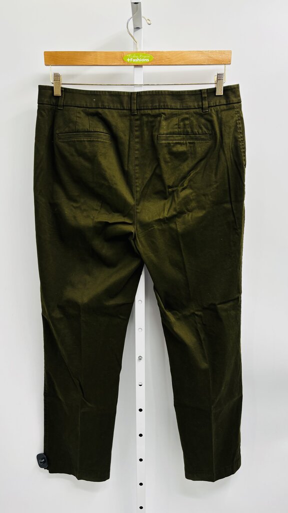 Talbots Pants Straight Green 16