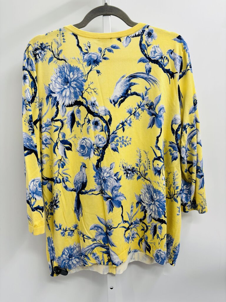 Talbots Cardigan Plus Yellow 2X