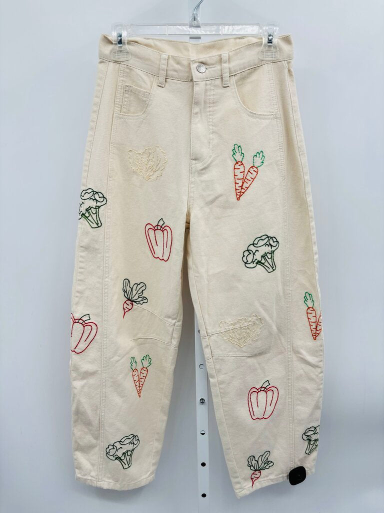 Mystree Jeans Straight Beige S