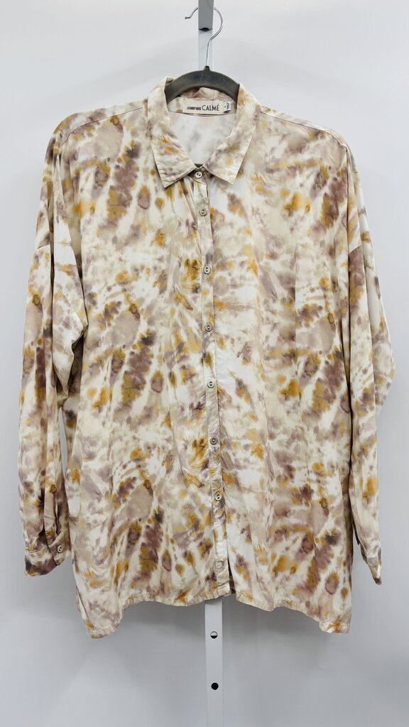 Johnny Was: Calme Shirt Beige S