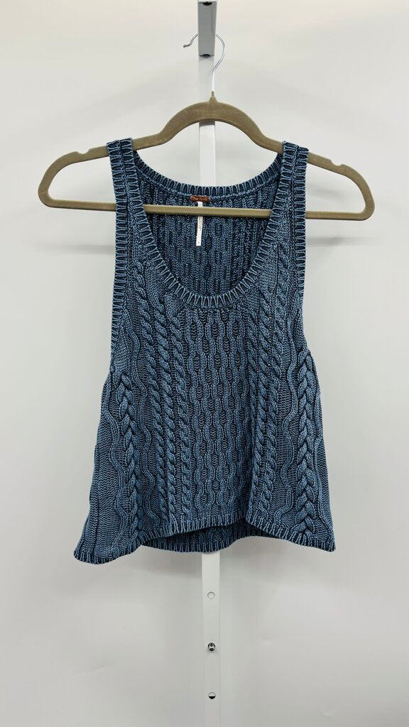 Free People Sweater Vest Navy S