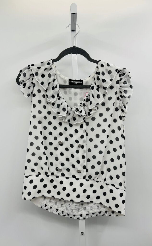 Karl Lagerfeld: Paris Top White M