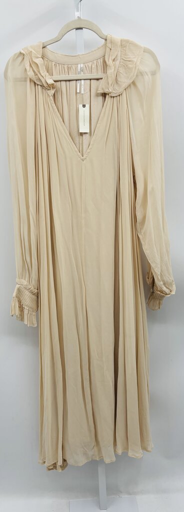 Anthropologie Maxi Dress Beige XL