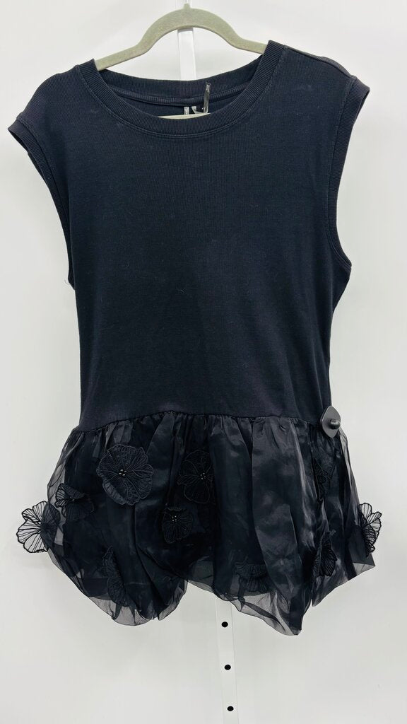 Anthropologie Top Black XL