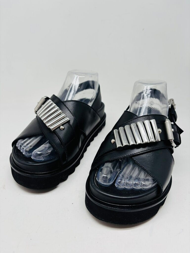 McQ: Alexander McQueen Sandals Black 6.5
