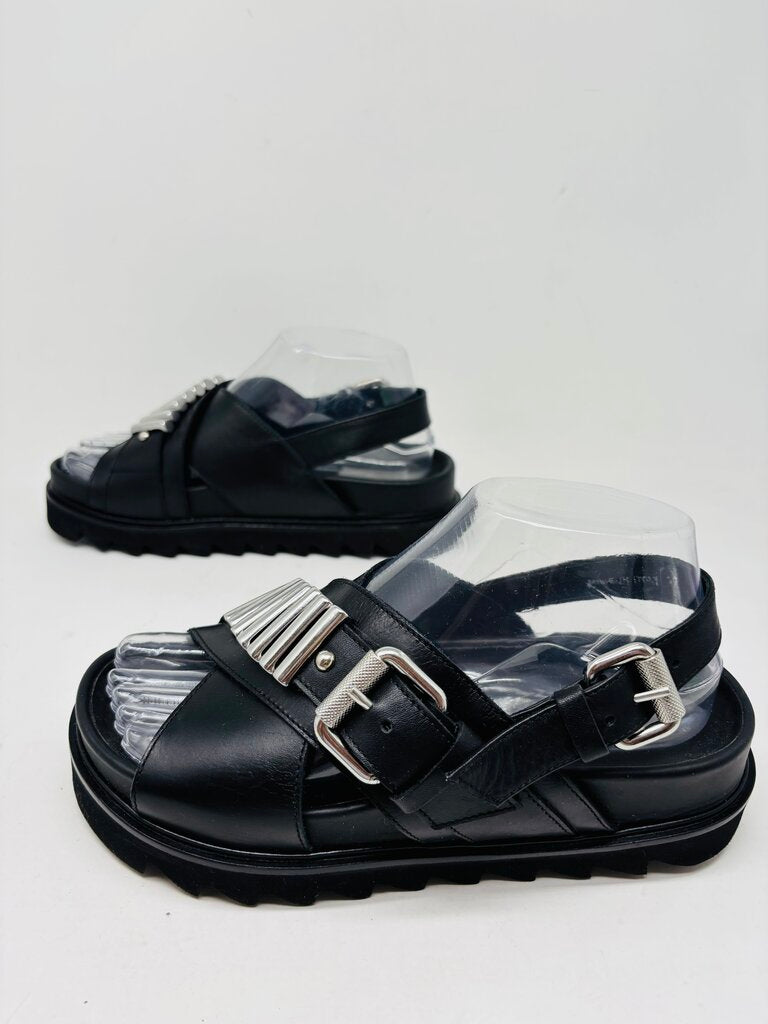 McQ: Alexander McQueen Sandals Black 6.5