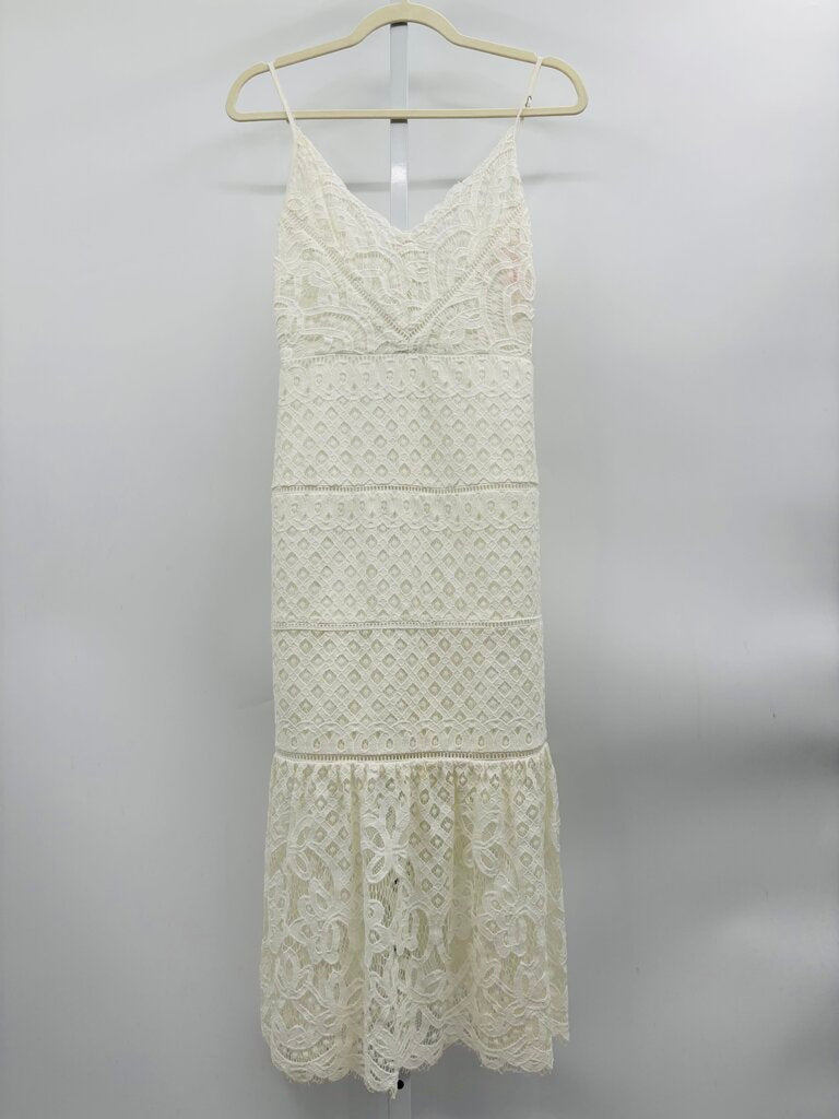Lovers + Friends Maxi Dress WHite S