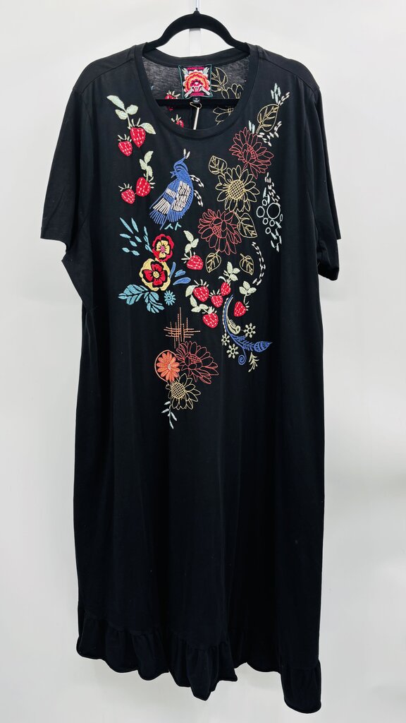 JW Los Angeles Maxi Dress Plus Black 3X