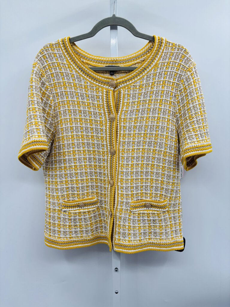 Talbots Cardigan Yellow L