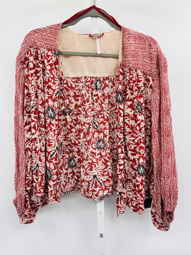 Free People Kimono Red M