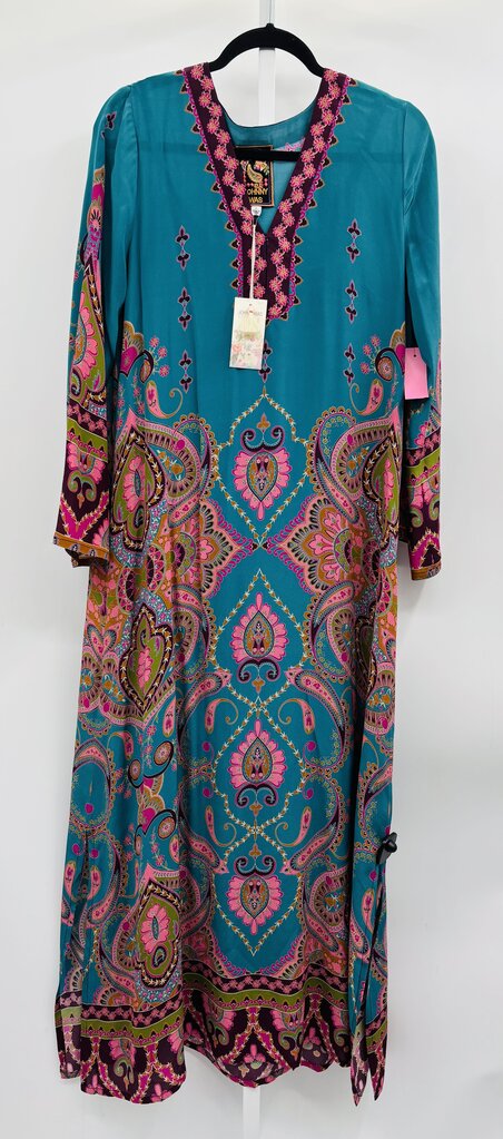 Johnny Was Maxi Dress Teal L