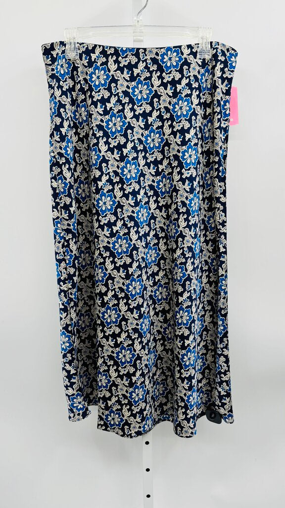 J. Crew Skirt Midi Navy L
