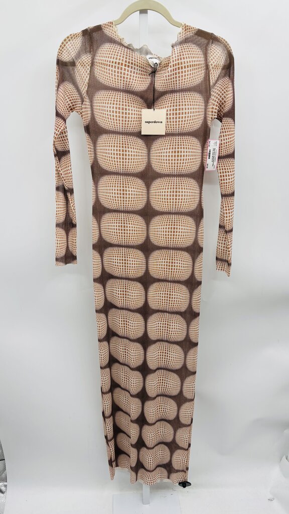 Superdown Maxi Dress Brown M