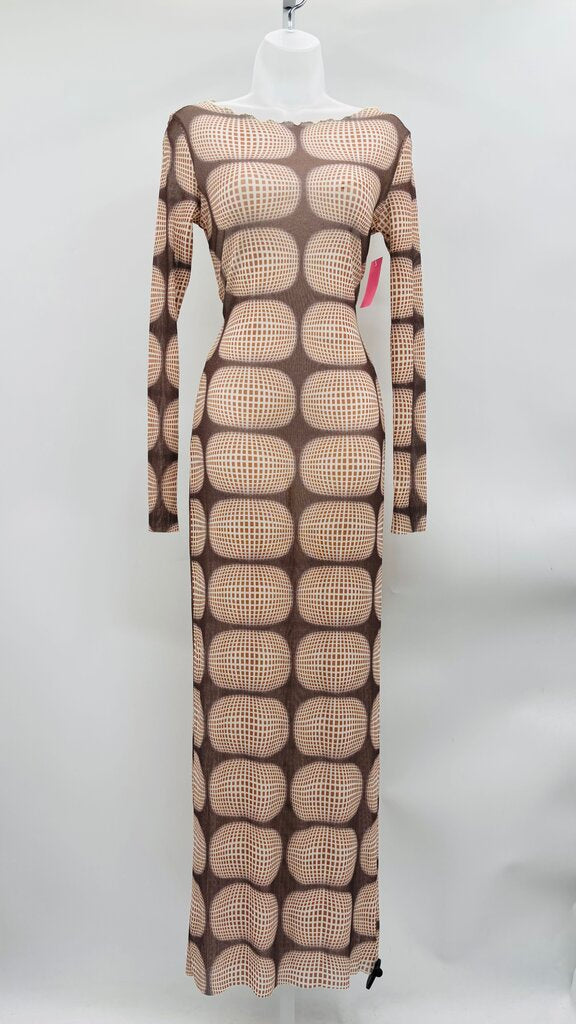 Superdown Maxi Dress Brown M