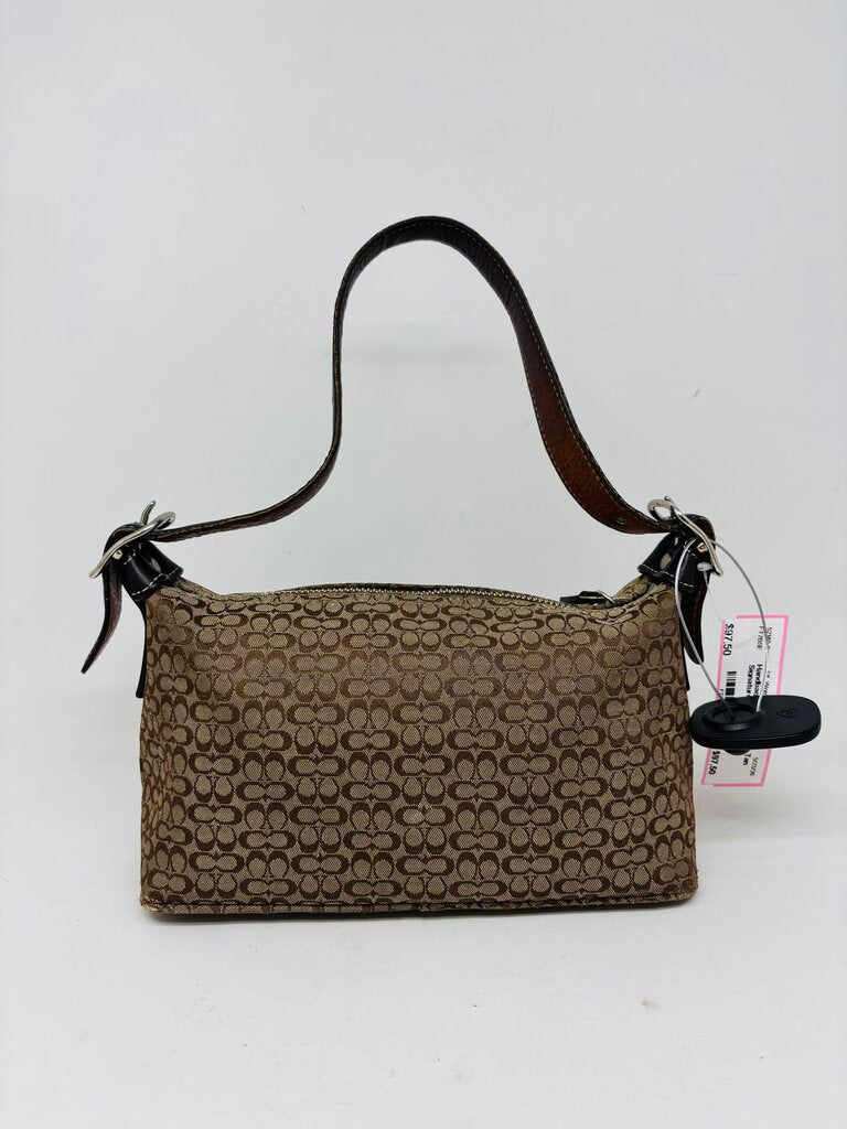 Coach Handbag Tan Signature