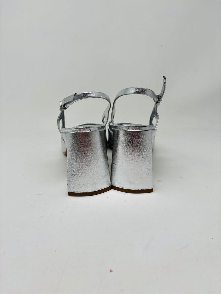 Schutz Heels Silver 10