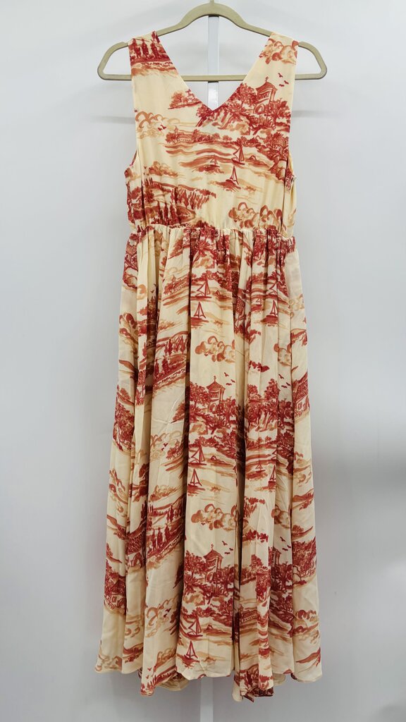 Reformation Maxi Dress Beige 6