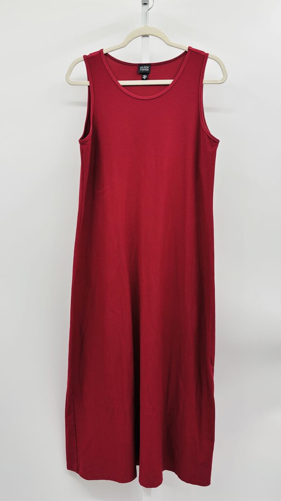 Eileen Fisher Maxi Dress Burgundy S