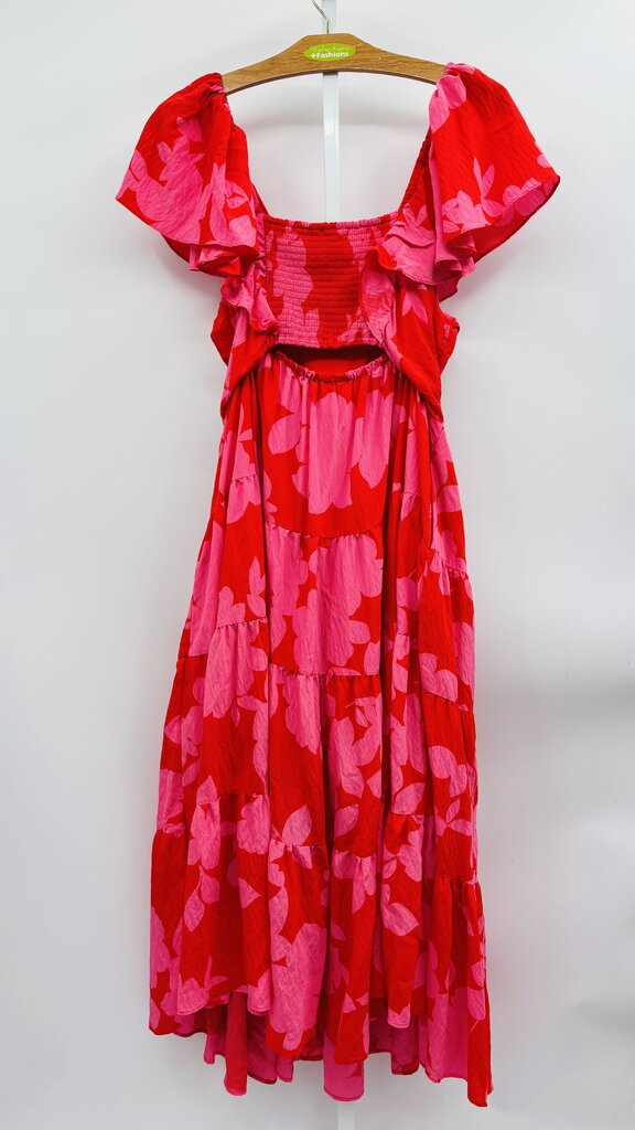 Anthropologie Maxi Dress Plus Red 3X
