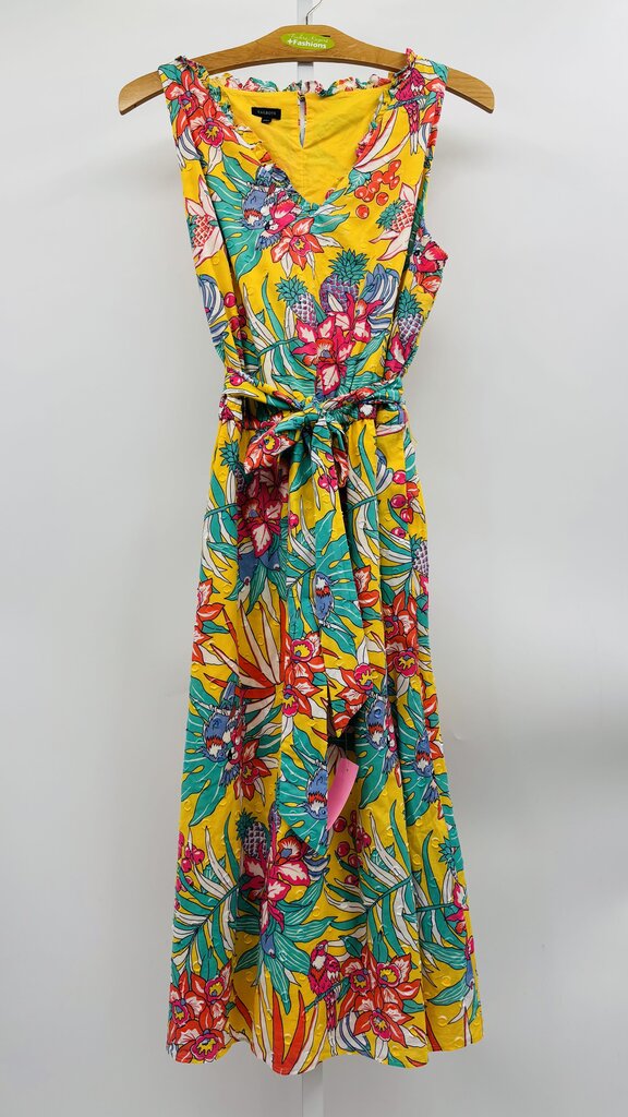 Talbots Maxi Dress Yellow 16