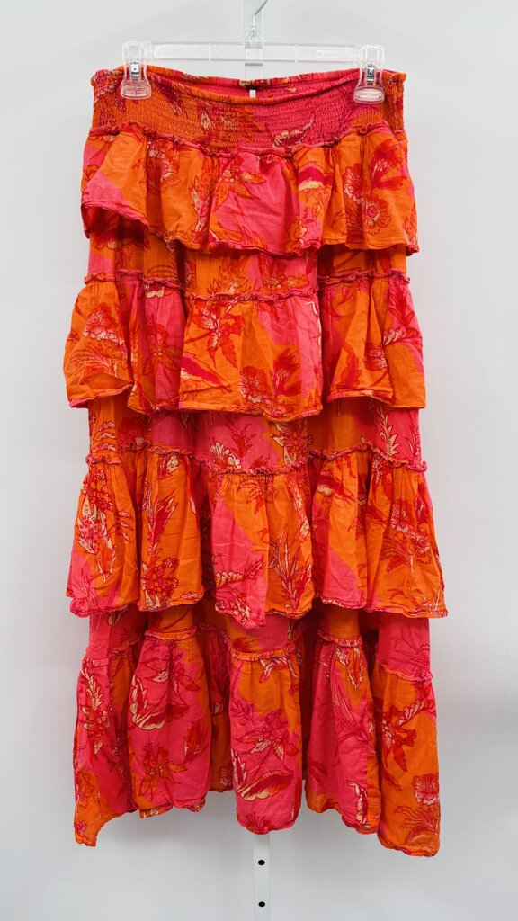 Free People Skirt Maxi Orange M