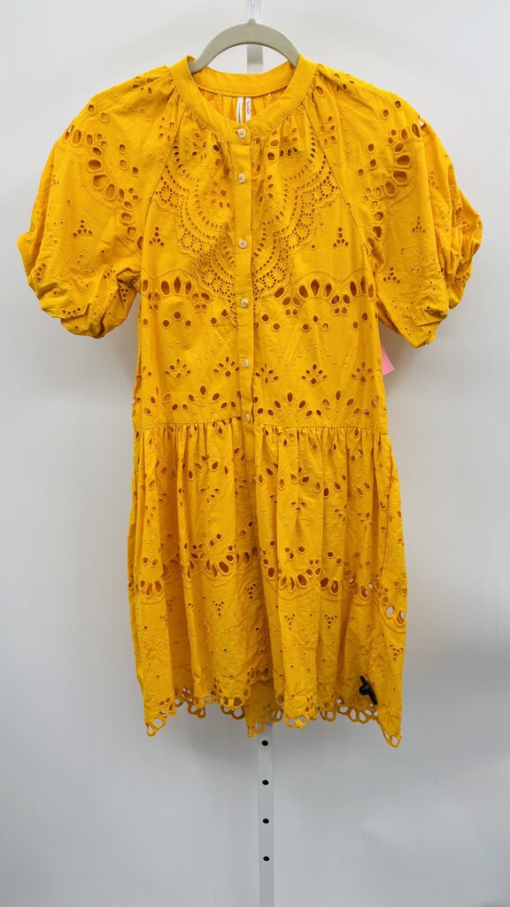 Anthropologie Dress Yellow XS