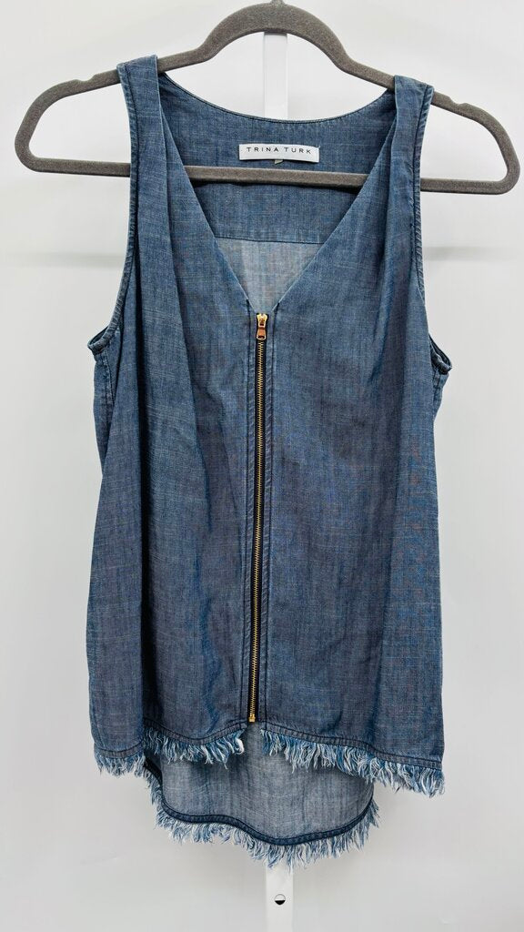 Trina Turk Top Denim M