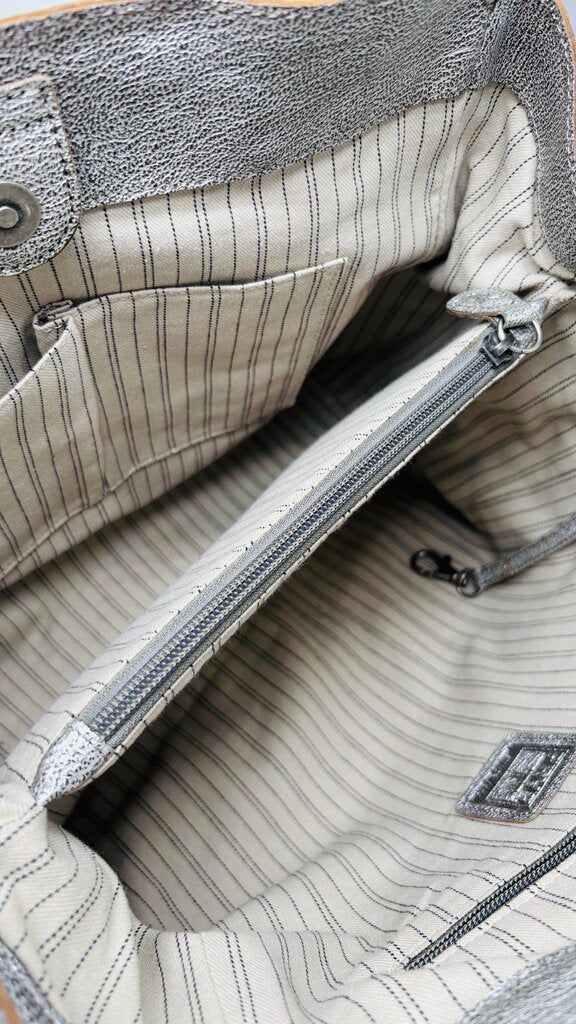 Frye Tote Silver