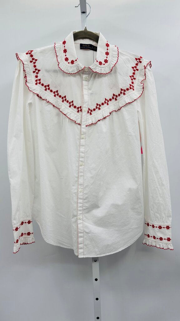 Polo Blouse White L