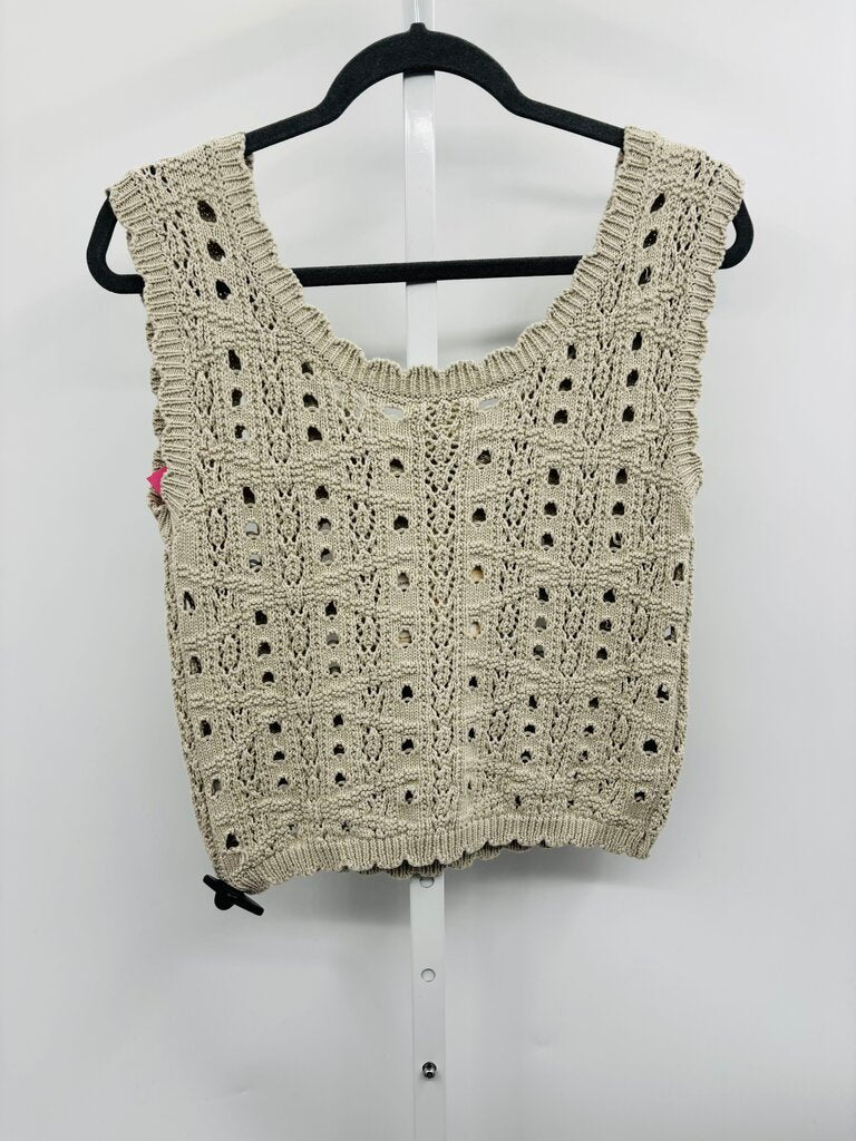 Mystree Sweater Vest Beige S
