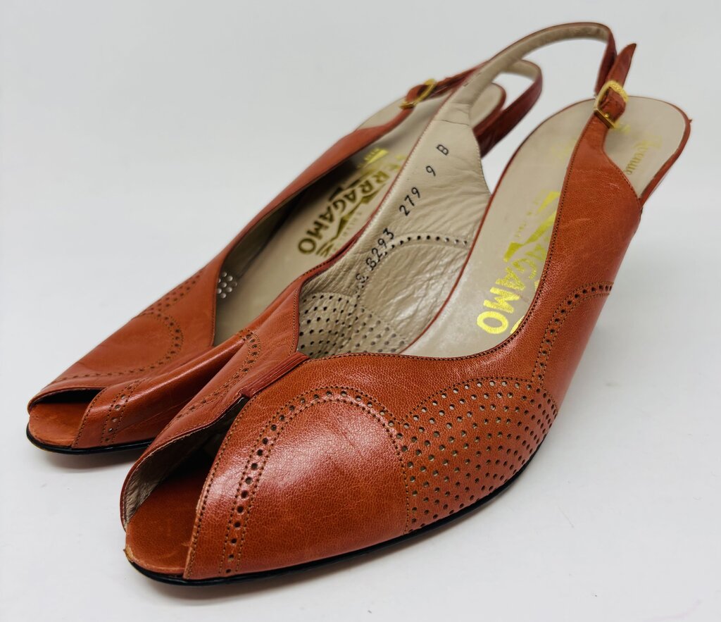 Ferragamo Heels Orange 9