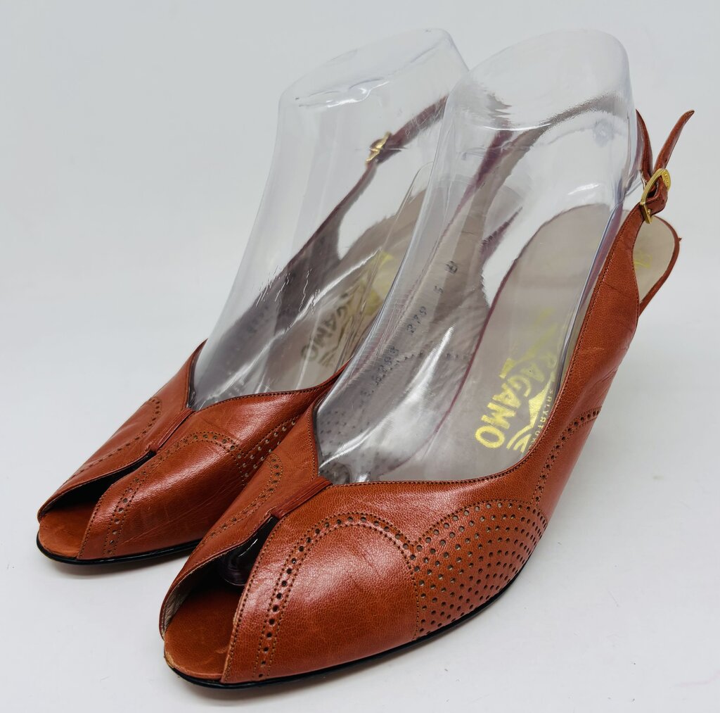Ferragamo Heels Orange 9