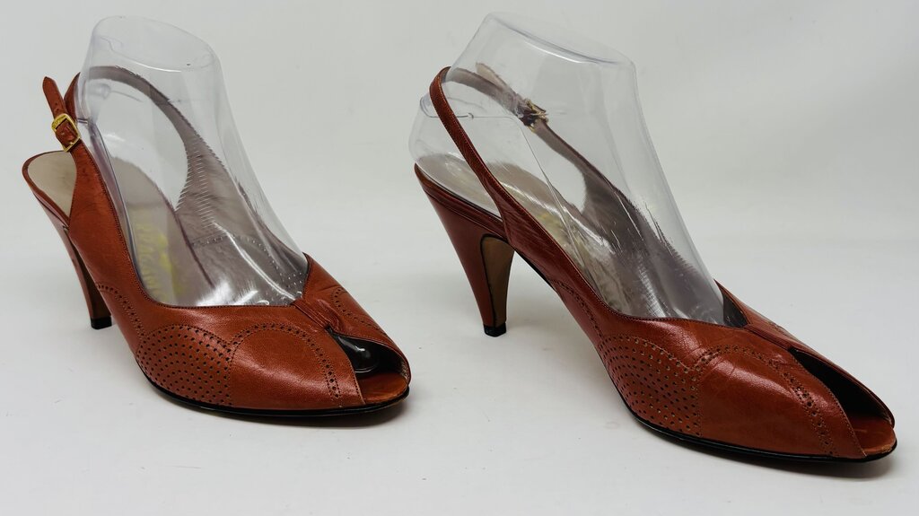Ferragamo Heels Orange 9