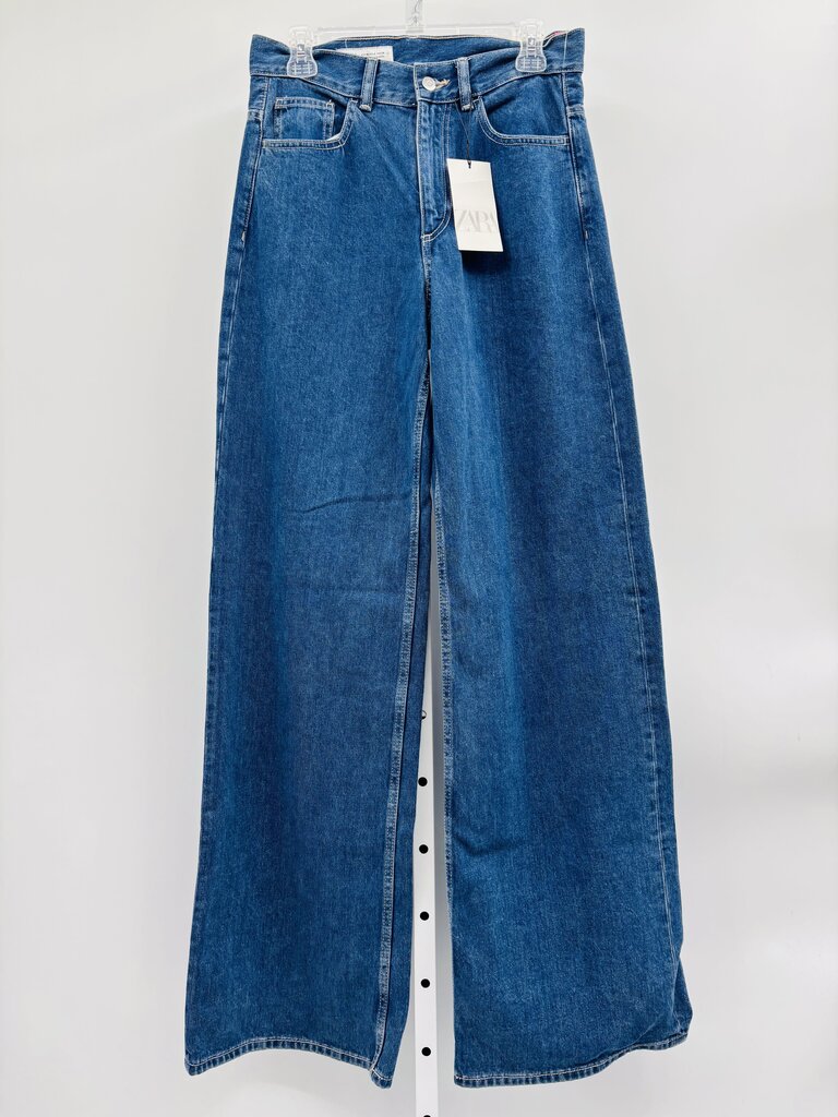 Zara Jeans Wide Leg Denim 6
