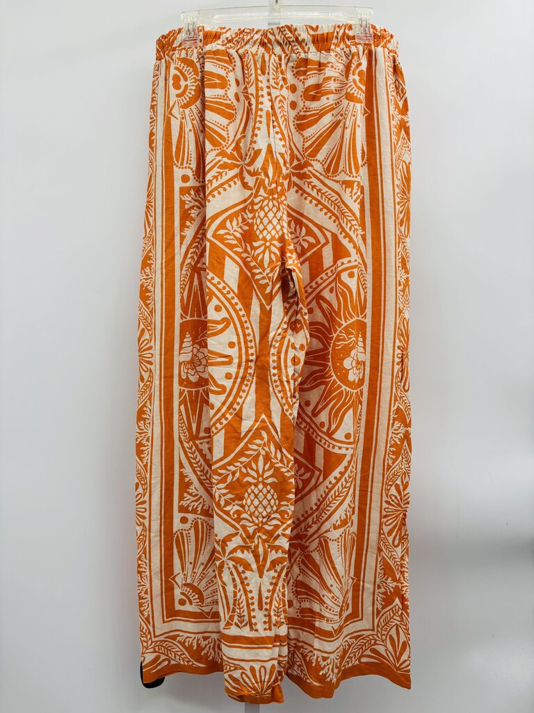 Rachel Zoe Pants Wide Leg Orange XL