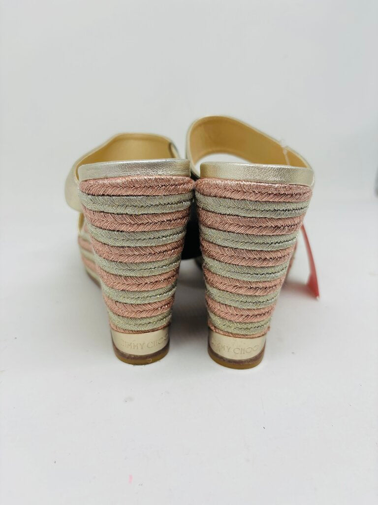 Jimmy Choo Wedge Gold 8.5