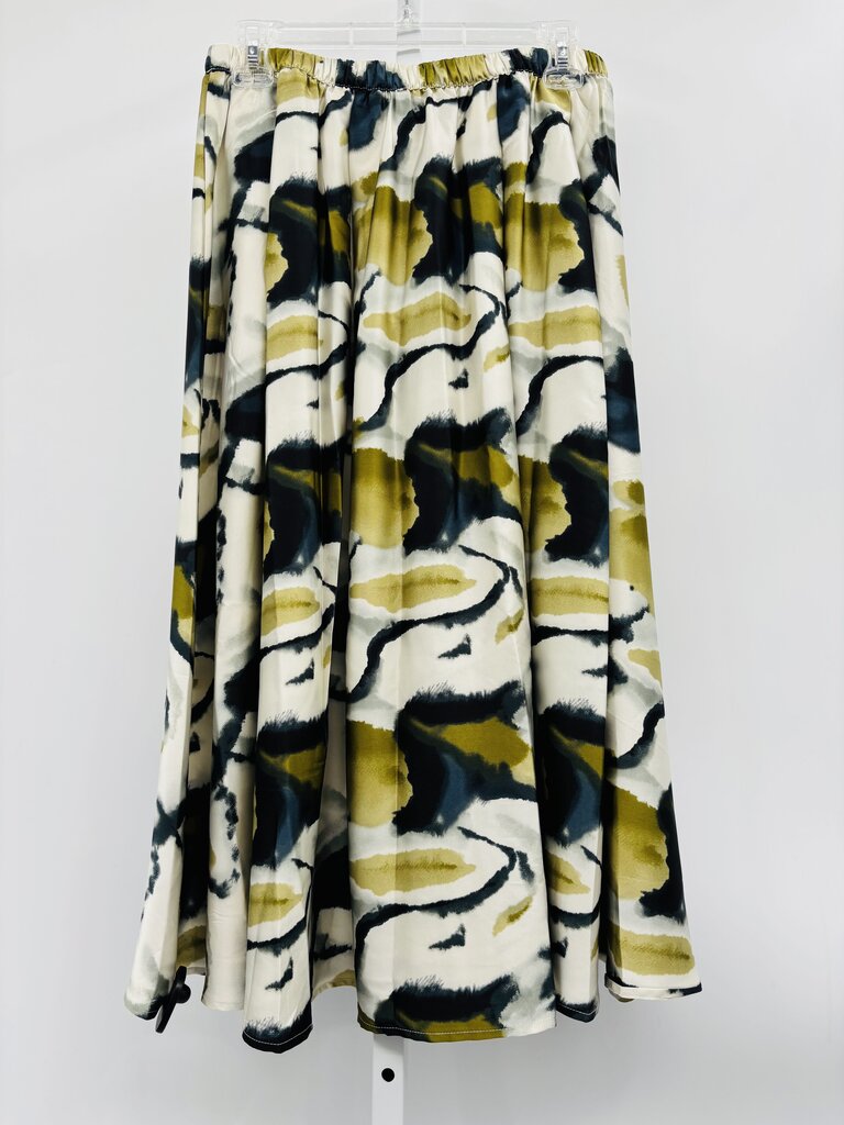 Adrianna Papell Skirt Midi Green M