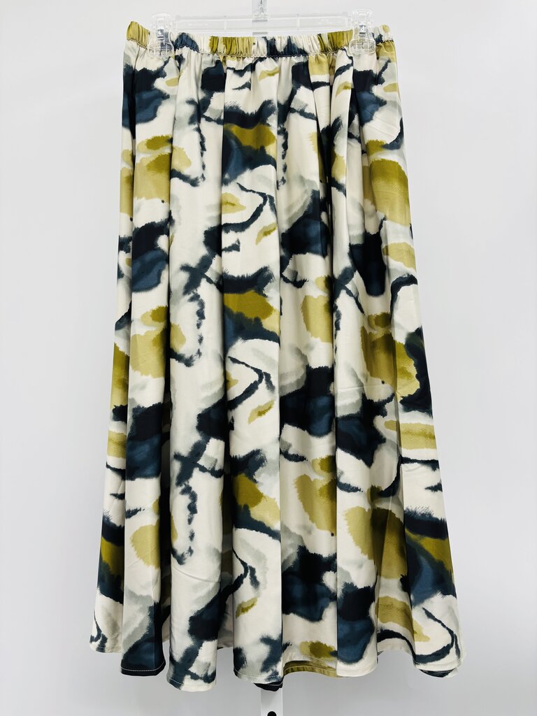 Adrianna Papell Skirt Midi Green M