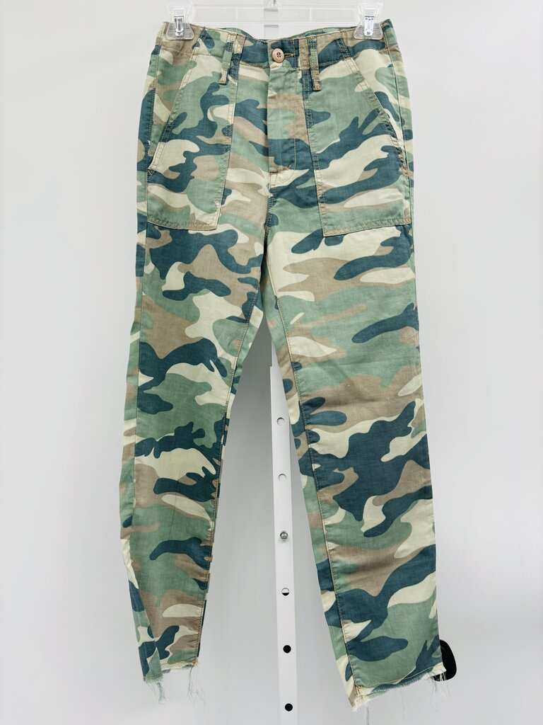Mother Cropped Pants Green 00