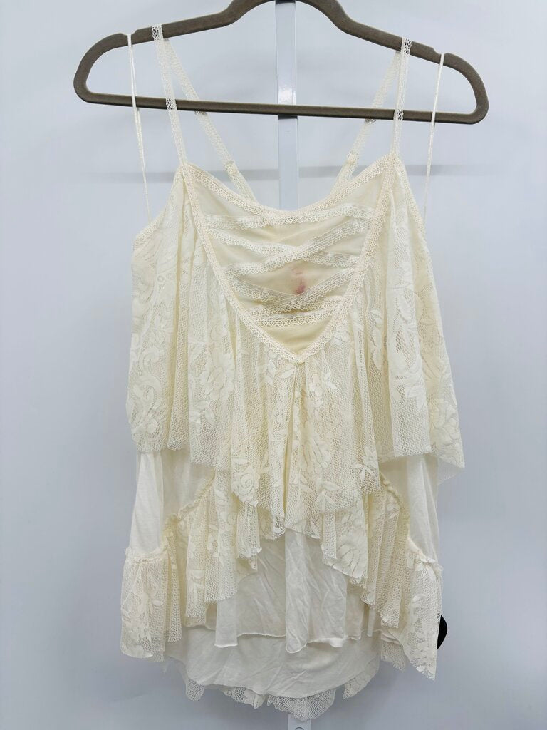 Free People Top Beige L