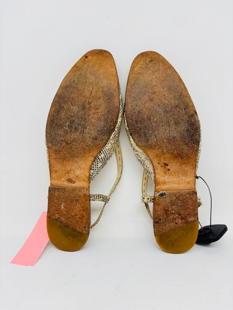 Henry Cuir Flats Beige 8