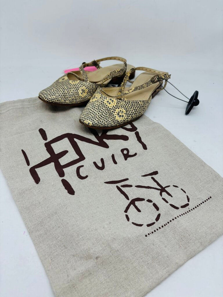 Henry Cuir Flats Beige 8