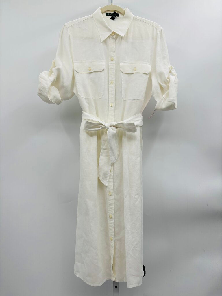 Lauren: RL Dress White L