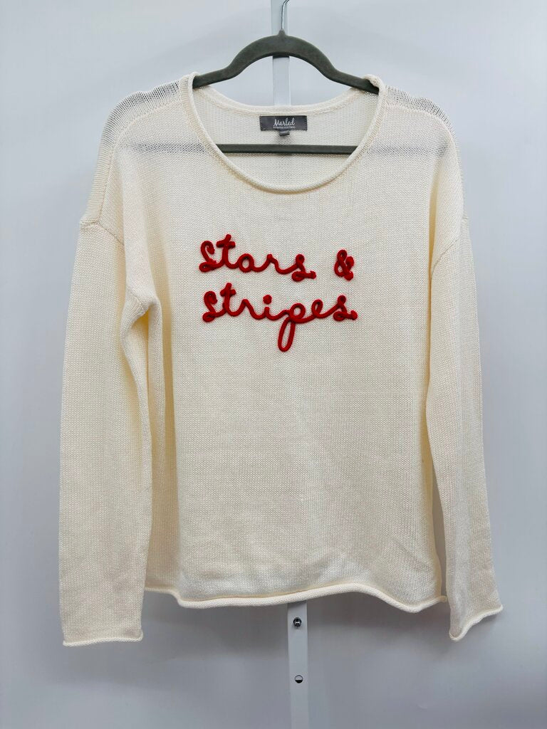 Marled Sweater Beige L