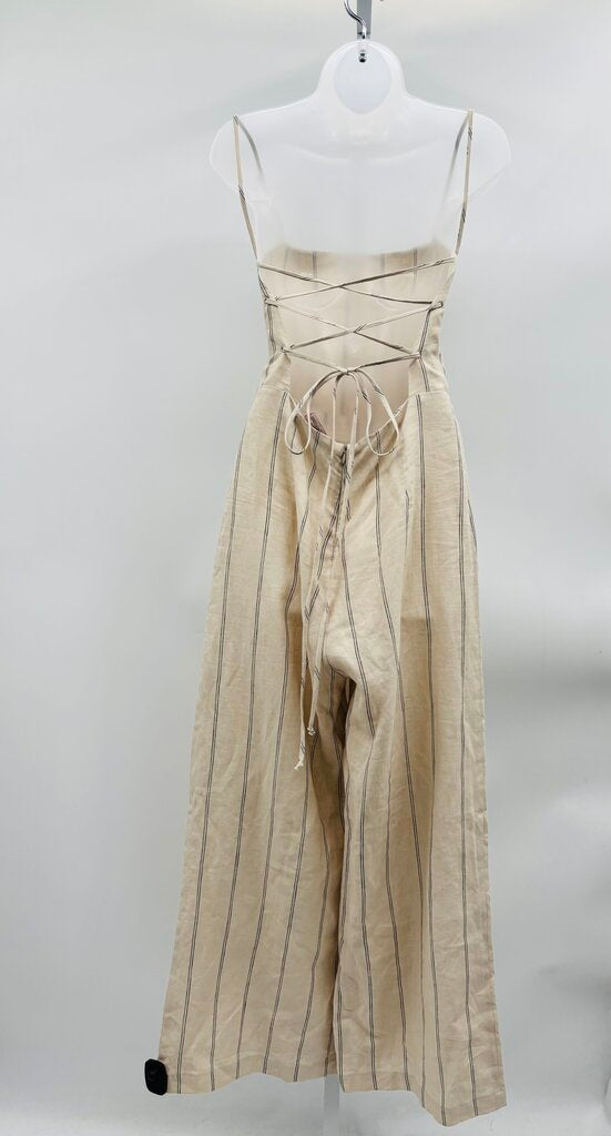 Reformation Jumpsuit Beige 8
