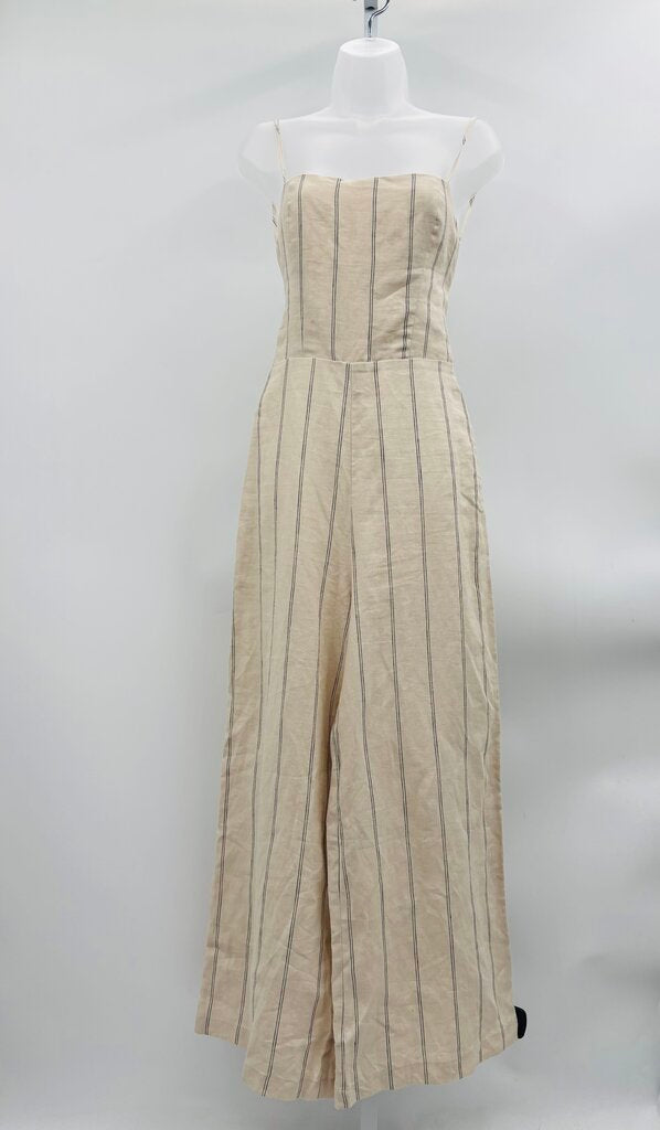 Reformation Jumpsuit Beige 8