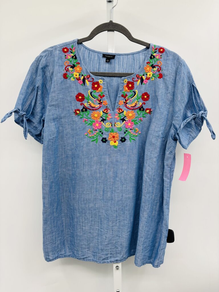 Talbots Top Blue L