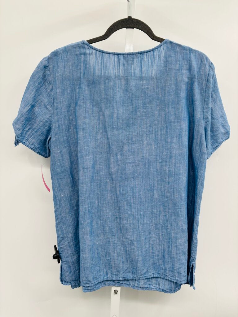 Talbots Top Blue L