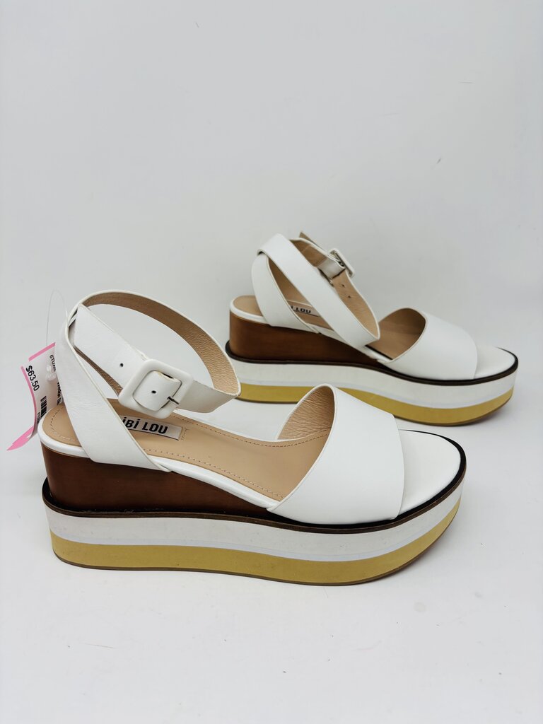Bibi Lou Wedge White 7.5